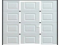 Sectionale Garagedeur Met Somfy Motor Cassette Centrale Deur Wit - Caopas