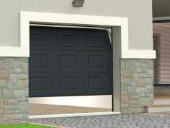 Sectionale Garagedeur Met Antraciet Cassette En Somfy Motor - Caopas