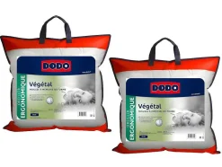 Set 2 Ergonomische Hoofdkussens Met Vormgeheugen Dodo Vegetal - 60X60 Cm