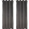 Set 2 Gordijnen Luxe - Polyesterfluweel - 140X260Cm - Grijs
