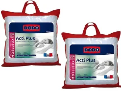 Set 2 Hoofdkussens Dodo Acti Plus Ii Tegen Allergieen - 65X65 Cm