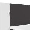 Set Boxspring Hoofdbord Met Led-Verlichting + Bedbodems + Matras + Topmatras Asti Van Ysmee - 180 X 200 Cm - Kunstleer - Wit En Grijs