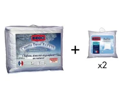 Set Dodo Dekbed Natuurlijk 220 X 240 Cm + 2 Hoofdkussens Dons Baffin 65 X 65 Cm