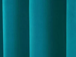 Set Van 2 Fluwelen Gordijnen - 140 X 260 Cm - Blauw - Ahtari