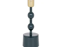 Set Van 2 Geemailleerde Aluminium Kandelaars - H.26,5 Cm En H.22 Cm - Eend Blauw - Parina