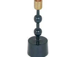 Set Van 2 Geemailleerde Aluminium Kandelaars - H.26,5 Cm En H.22 Cm - Eend Blauw - Parina