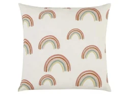 Set Van 2 Katoenen Regenboogkussens - 45 X 45 Cm - Veelkleurig - Archy