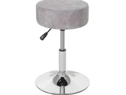 Set Van 2 Krukken Mcw-C22, Imitatie Suede, Vintage Grijs