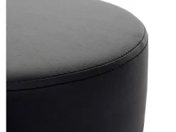 Set Van 2 Krukken Mcw-C22, Kunstleer, Zwart