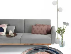 Set Van 2 Kussens 100% Getuft Katoen Jadel - 30 X 50 Cm - Oudroze