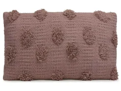Set Van 2 Kussens 100% Getuft Katoen Jadel - 30 X 50 Cm - Oudroze