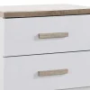 Set Van 2 Nachtkastjes Met 2 Lades - Wit En Naturel - Skaido