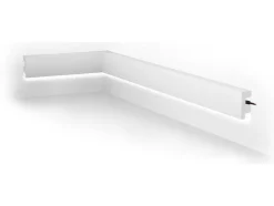 Set Van 3 Plinten Van Polystyreen L290 X H5 Cm Wit - Ardeo