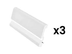 Set Van 3 Plinten Van Polystyreen L290 X H10 Cm Wit - Coreo