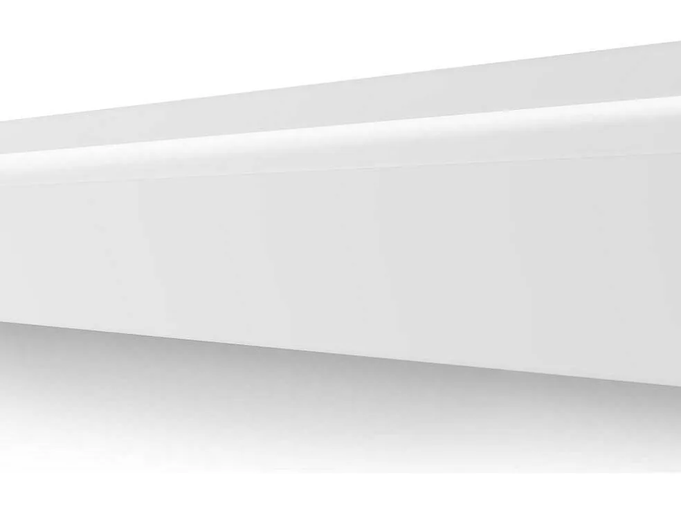 Set Van 3 Plinten Van Polystyreen L290 X H12 Cm Wit - Ateno