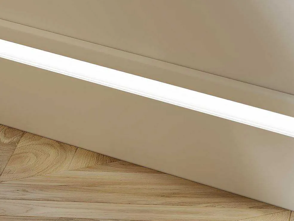 Set Van 3 Plinten Van Polystyreen L290 X H12 Cm Wit - Ateno