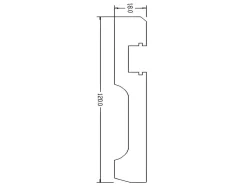 Set Van 3 Plinten Van Polystyreen L290 X H12 Cm Wit - Ateno