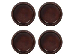Set Van 4 Schaaltjes - D13 X H4 Cm - Mangohout - Naturel - Valisa