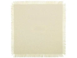 Set Van 4 Servetten Met Franje - Katoen - 45 X 45 Cm - Beige - Pola