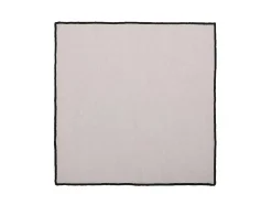 Set Van 4 Servetten Van Katoen En Linnen - 45 X 45 Cm - Taupegrijs - Borina