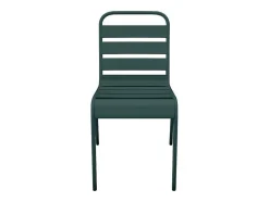 Set Van 2 Stapelbare Metalen Tuinstoelen - Dennengroen - Mirmande Van Mylia