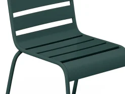 Set Van 2 Stapelbare Metalen Tuinstoelen - Dennengroen - Mirmande Van Mylia
