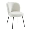 Set Van 2 Stoelen In Ribfluweel En Metaal - Wit - Polpona Van Pascal Morabito