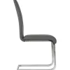 Set Van 4 Stoelen Lirica - Grijs Kunstleer