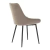 Set Van 2 Stoelen Masurie - Fluweel - Taupe