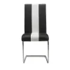Set Van 4 Stoelen Trinity Van Kunstleer - Zwart En Wit - Van Pascal Morabito