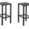 Set Van 2 Tuinbarkrukken Van Aluminium - Antraciet - Walpole Van Mylia