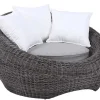 Set Van 2 Tuinfauteuils Van Gevlochten Hars - Grijs - Whiteheaven