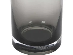 Set Van 2 Vazen Van Getint Glas - D25 X H30 Cm - Glas - Gerookt Grijs - Valoit