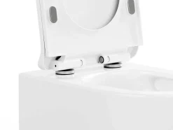 Set Voor Glanzend Witte Hang-Wc Met Voorwandsysteem En Bedieningsplaat - Javoine