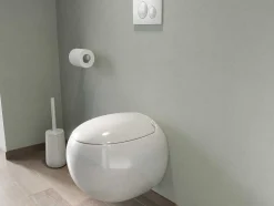 Set Voor Hang-Wc Van Wit Keramiek Met Voorwandsysteem En Bedieningsplaat - Huro Ii
