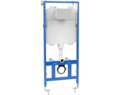 Set Voor Hang-Wc Van Wit Keramiek Met Voorwandsysteem En Bedieningsplaat - Huro Ii