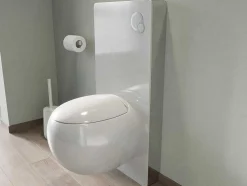 Set Voor Hang-Wc Van Wit Keramiek Met Decoratief Voorwandsysteem - Huro Ii