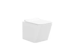 Set Voor Witte Hang-Wc Met Decoratief Voorwandsysteem - Clemona