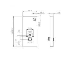 Set Voor Witte Hang-Wc Met Decoratief Voorwandsysteem - Clemona