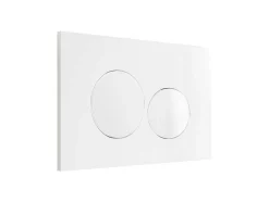 Set Voor Witte Hang-Wc Met Voorwandsysteem En Witte Ronde Bedieningsplaat - Clemona