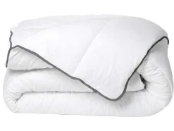 Set Zijdezacht Dekbed 220 X 240 Cm + 2 Hoofdkussens 60 X 60 Cm - Wit - Biesya