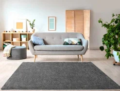 Shaggy Hoogpolig Tapijt - 160 X 230 Cm - Antraciet - Milinio