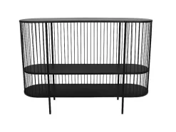 Sidetable Alexia - Metaal - 2 Planken - Zwart