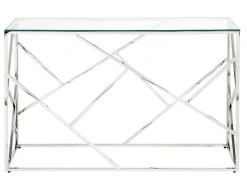 Sidetable Athena - Gehard Glas En Staal - Chroomkleurig - Van Pascal Morabito