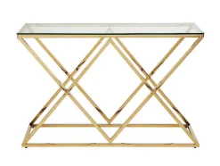Sidetable Charlotte - Gehard Glas En Staal - Goudkleurig - Van Pascal Morabito