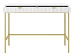 Sidetable Met 2 Laden - Wit En Goudkleurig - Liouba Van Pascal Morabito