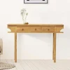 Sidetable Met 3 Lades In Teak - Kleur: Houtlook - Wekea