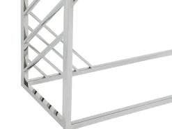 Sidetable Van Gehard Glas En Roestvrij Staal - Chroom - Simato - Van Pascal Morabito