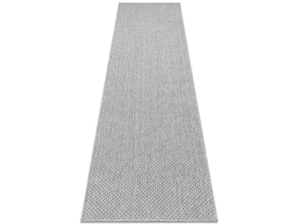 Sisal Tapijt, Loper Timo 6272 Buitenshuis Grijskleuring 80X250 Cm