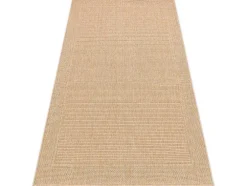 Sisal Tapijt Timo 5979 Buitenshuis Kader Donker Beige 240X330 Cm